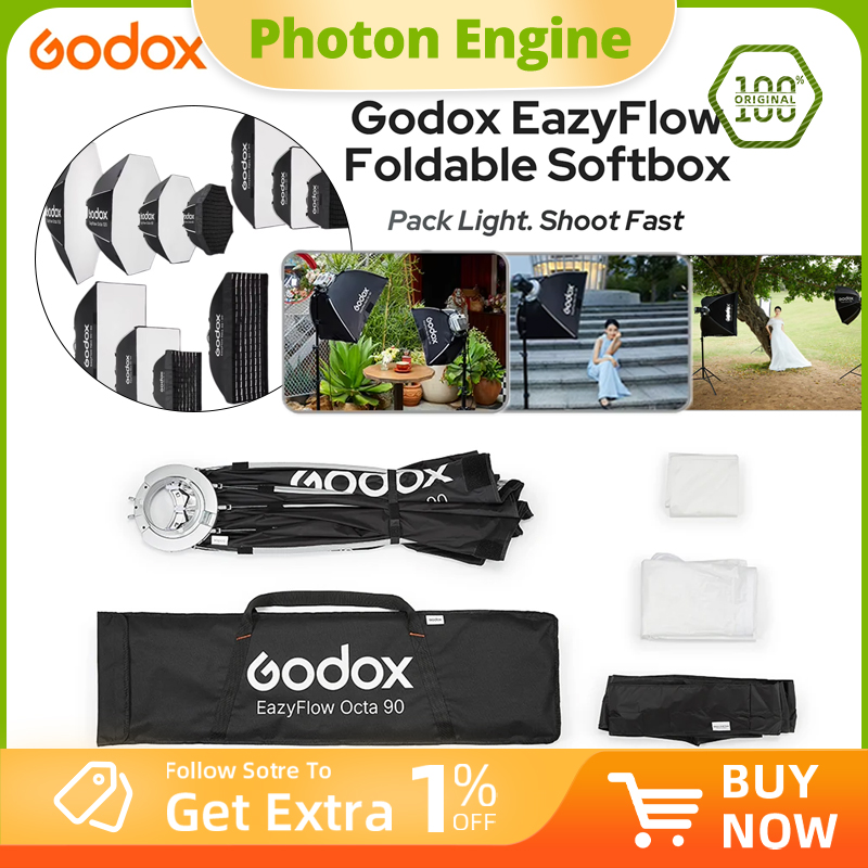 Photography Lighting Handheld - Серия Godox EazyFlow: складной софтбокс с